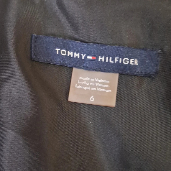 Tommy Hilfiger micro polka-dot single breast blazer SZ 6 - Picture 8 of 10